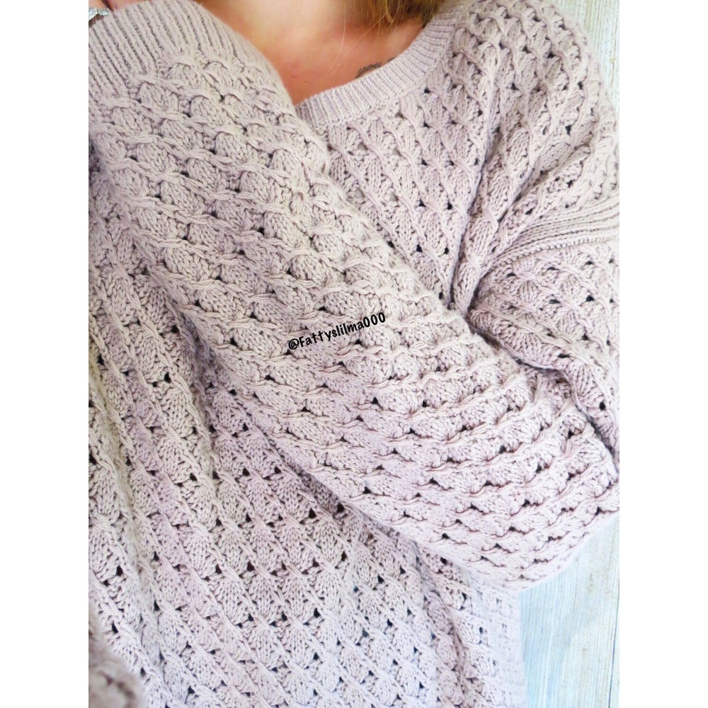 NWT Taupe mauve slouchy knit sweater 🍁 - Picture 7 of 8